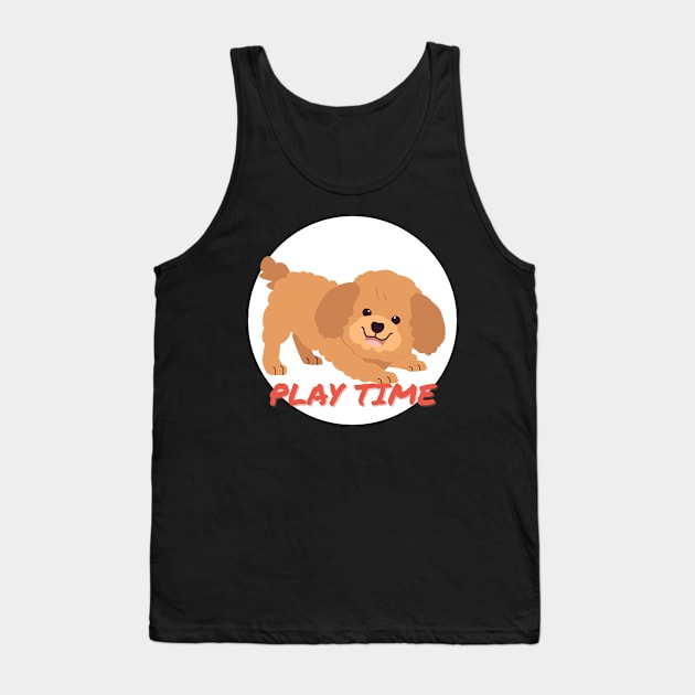 Poodle Play Time Tank Top by Sleepy Time Tales